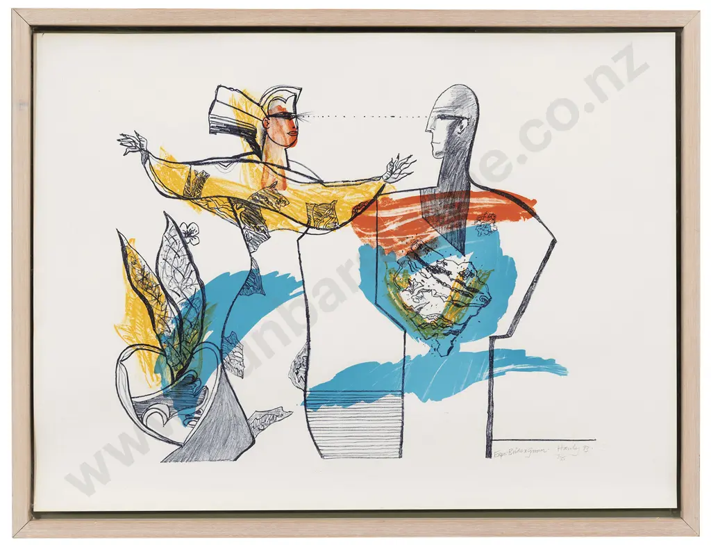 Pat Hanly (1932 - 2004) - Expo: Bride & Groom Image 1++