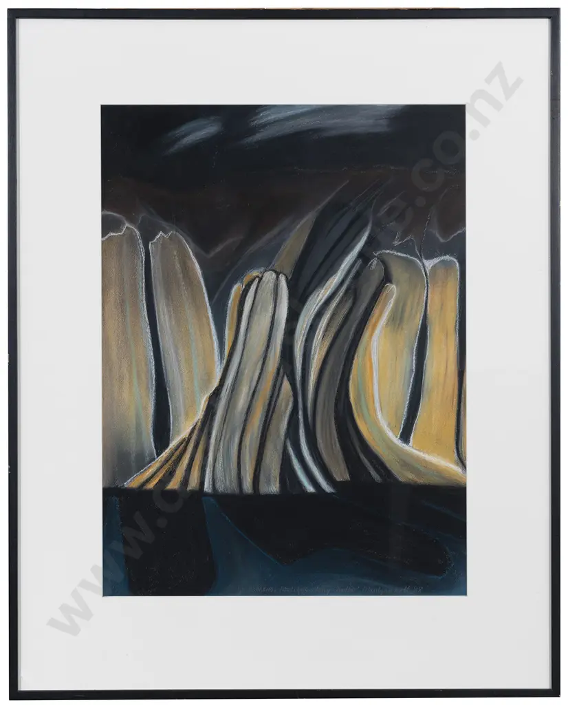Marilynn Webb (1937 - 2021) - St Bathan's Tailings and Long Shadow Image 1++