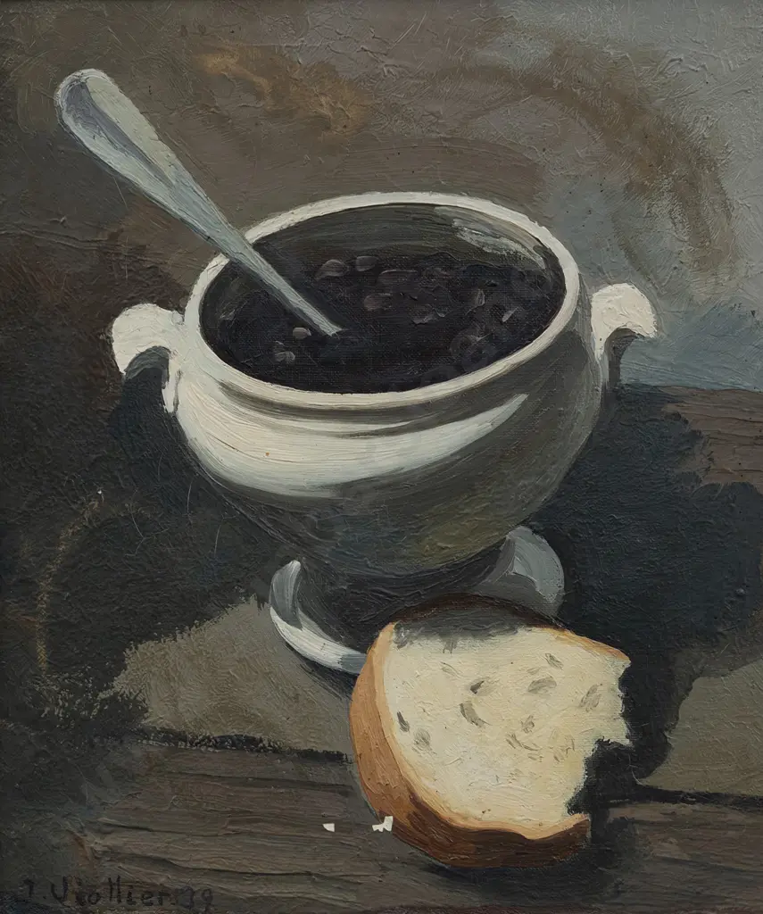 J Viollier (Swiss 1896 - 1985) - La Soupière Image 1++