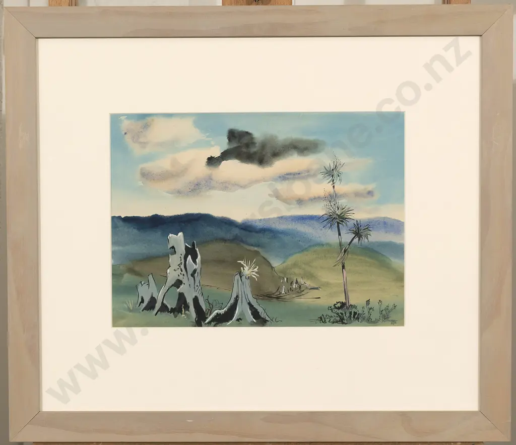 Denis Knight Turner (1924 - 2011) - King Country Landscape Image 1++
