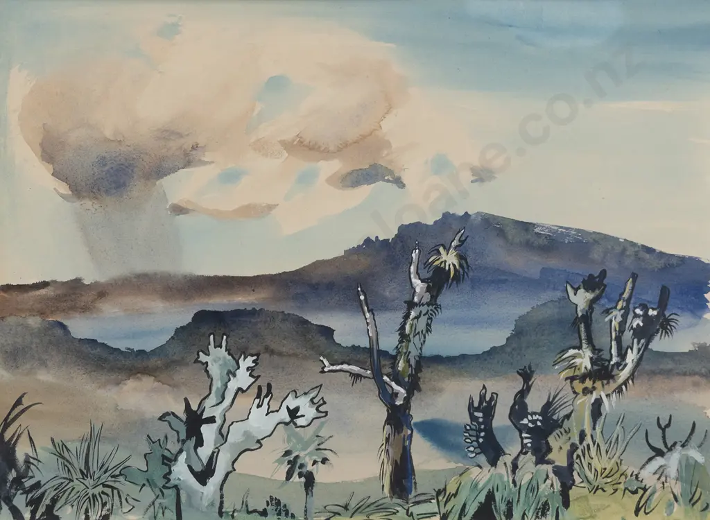 Denis Knight Turner (1924 - 2011) - King Country Landscape Image 1++