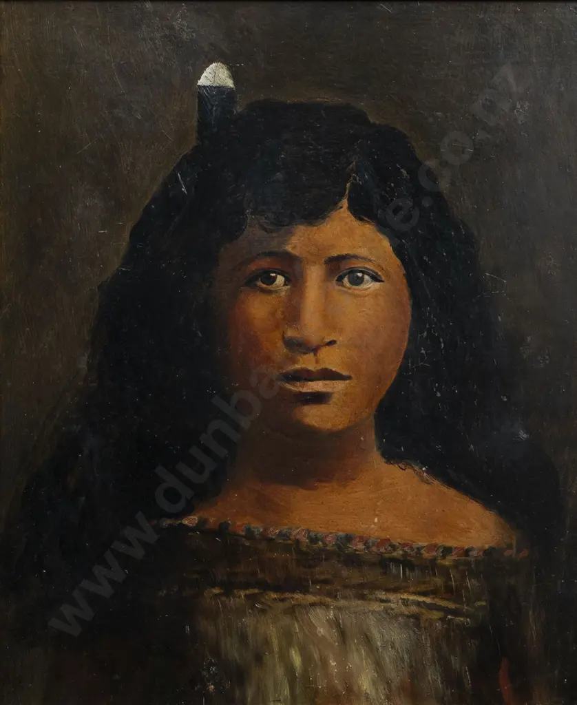 Unknown Artist - Portrait of a Māori Princess Image 1++