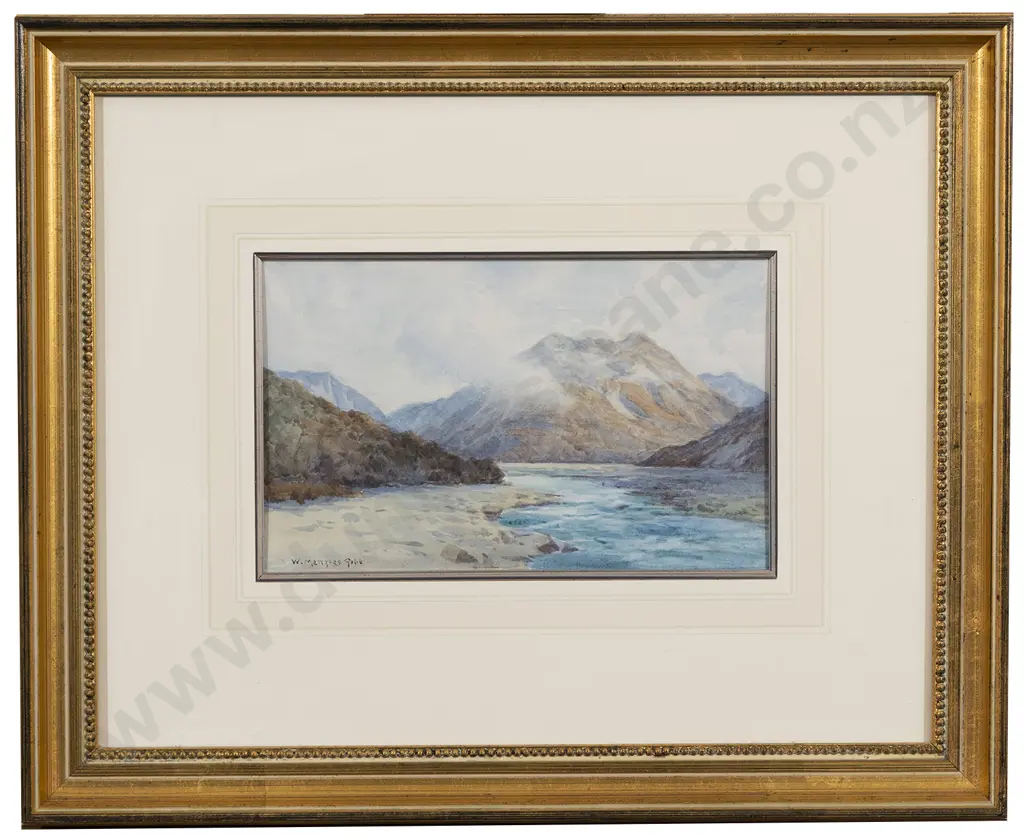 William Menzies Gibb (1859 - 1931) - Otira River Image 1++