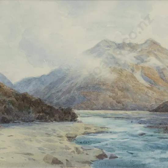William Menzies Gibb (1859 - 1931) - Otira River