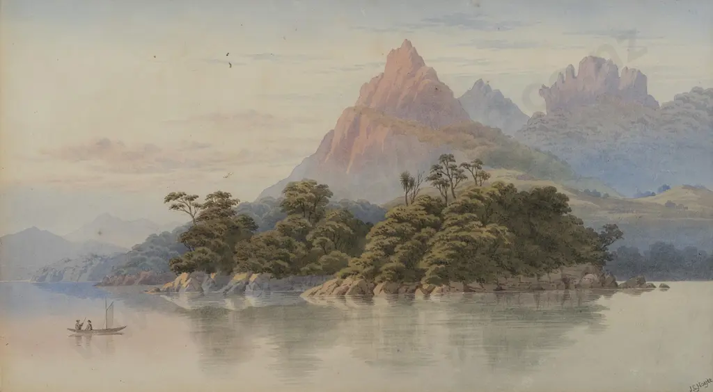 John Barr Clark Hoyte (1835 - 1913) - Whangarei Harbour Image 1++