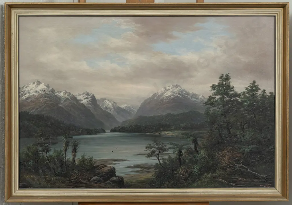 William George Baker (1864 - 1929) - Near Lake Wakatipu Image 1++