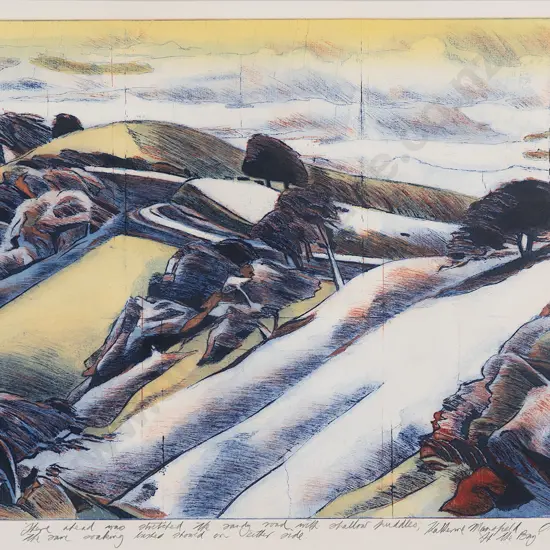 Stanley Palmer (b 1936) - There Ahead Was Stretched