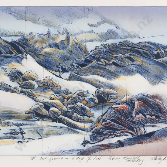 Stanley Palmer (b 1936) - The Brush Quivered in a Haze of Heat