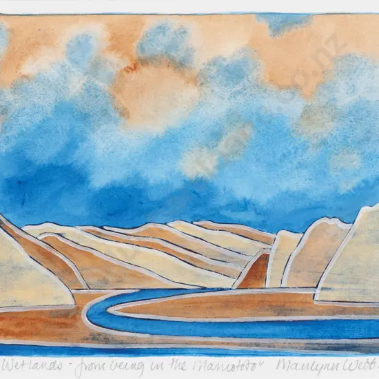 Marilynn Webb (1937 - 2021) - Wetlands - From Being in the Maniototo