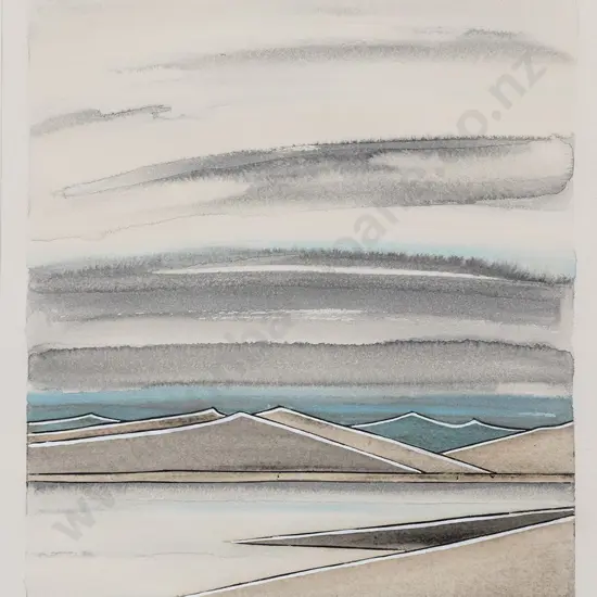 Marilynn Webb (1937 - 2021) - Snowfall Lake Mahinerangi June 8