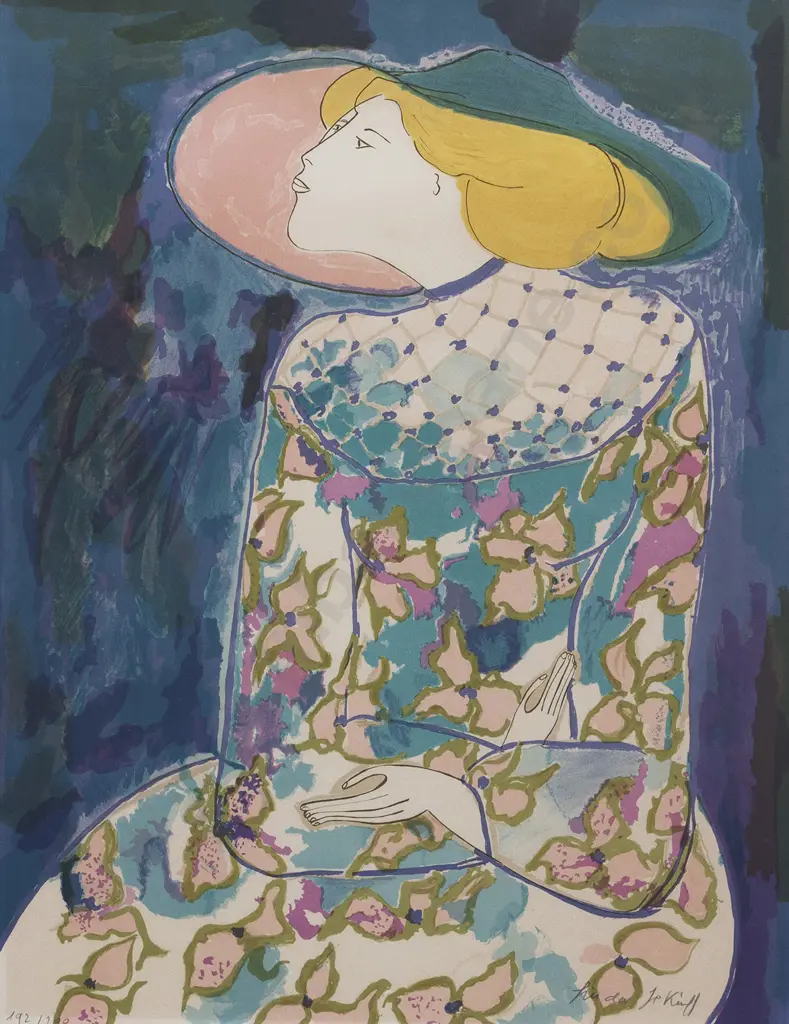 Linda Le Kinff (French b 1949) - Le Printemps Image 1++
