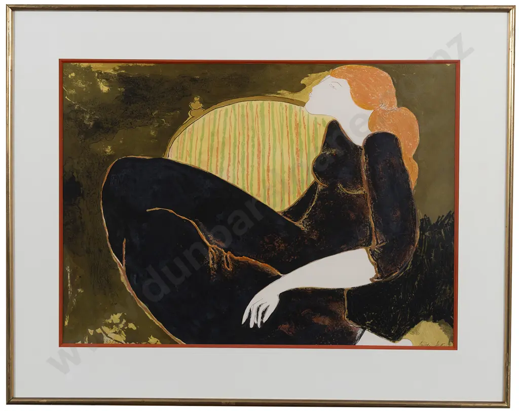 Linda Le Kinff (French b 1949) - Les Cheveux Rouges Image 1++