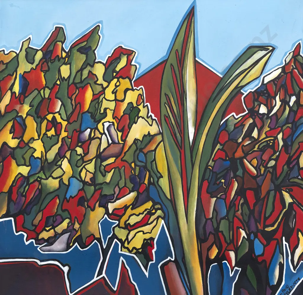 Claudia Pond Eyley (b 1946) - Back Garden : Mt Eden Image 1++