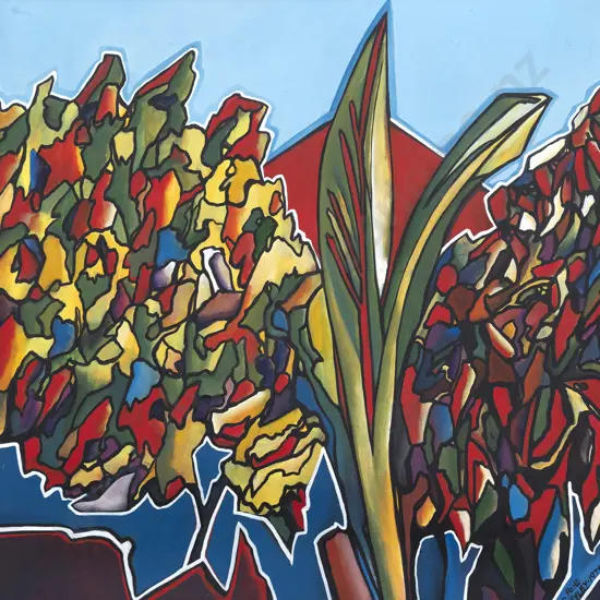 Claudia Pond Eyley (b 1946) - Back Garden : Mt Eden