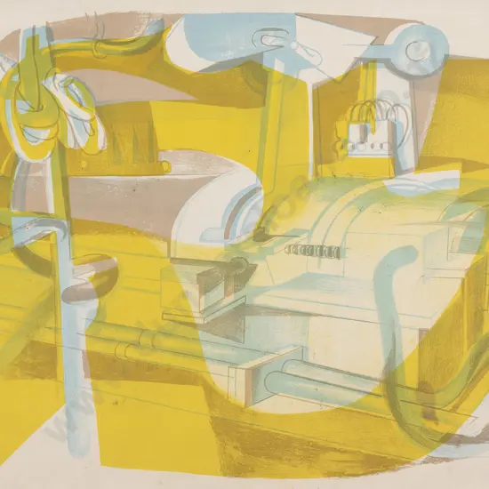 Louise Henderson (1902-94) - Engine Room "Southern Cross"
