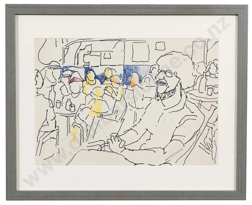 Louise Henderson (1902-94) - Thomas at the Pahia Hotel Image 1++