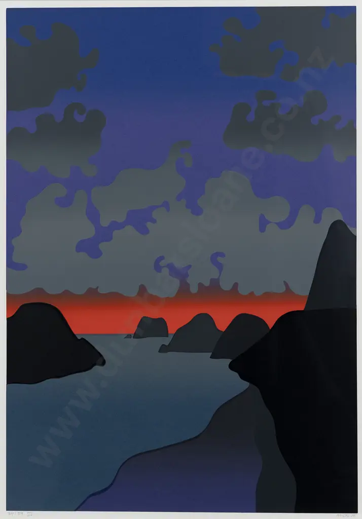 Michael Smither (b 1939) - Back Beach West Coast Image 1++