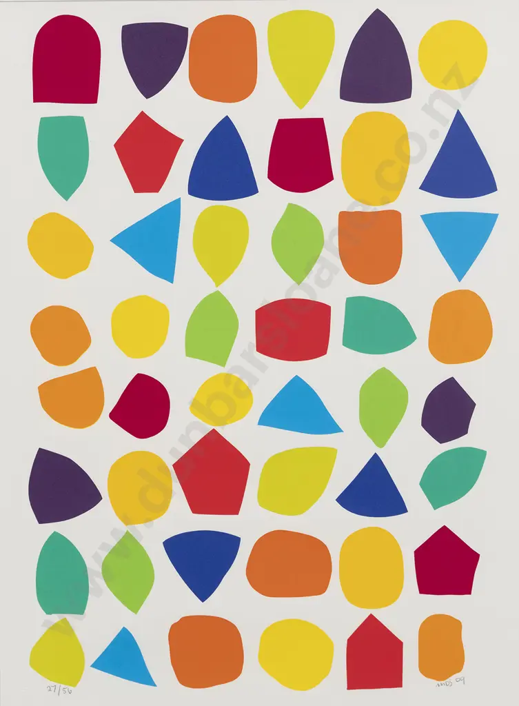 Michael Smither (b 1939) - A Childhood Game With Leaves Image 1++