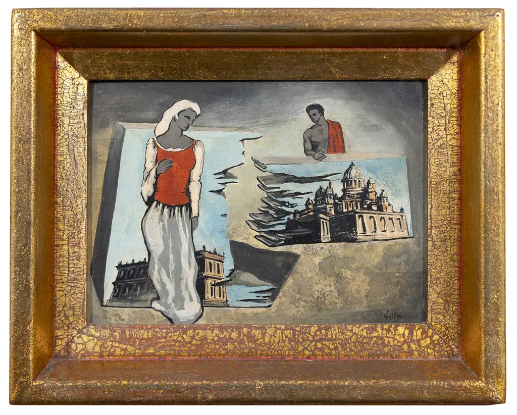 James Gleeson (Australian 1915 - 2008) - Untitled Visual Poem Image 1++
