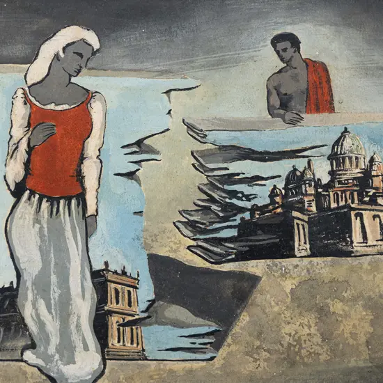 James Gleeson (Australian 1915 - 2008) - Untitled Visual Poem