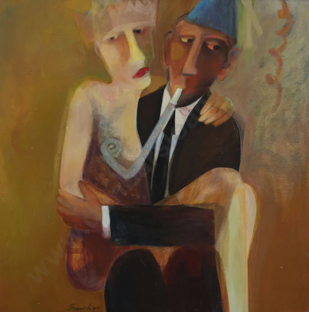 Cynthia Breusch (Australian 1959-) - The Office Party Image 1++