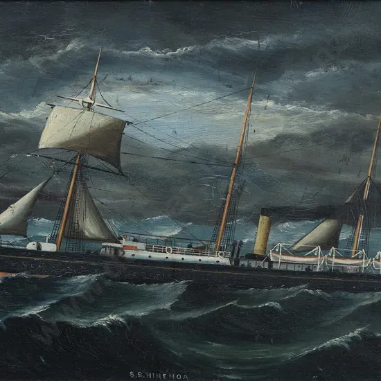 Frank Barnes (1859 - 1941) - S S Hinemoa