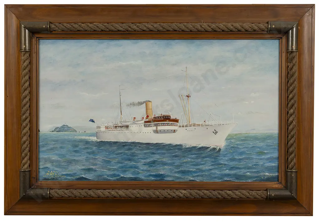 Frank Barnes (1859 - 1941) - NZSS Matai Off the Brothers Image 1++