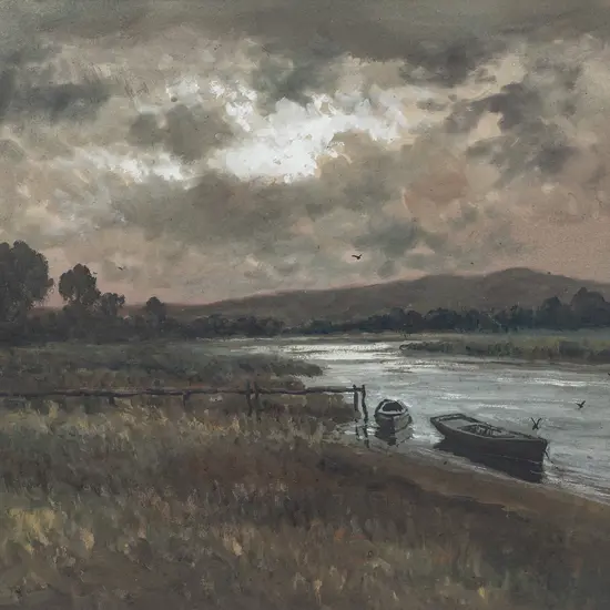 Blythe Fletcher (1890-1949) - Twilight Riverside