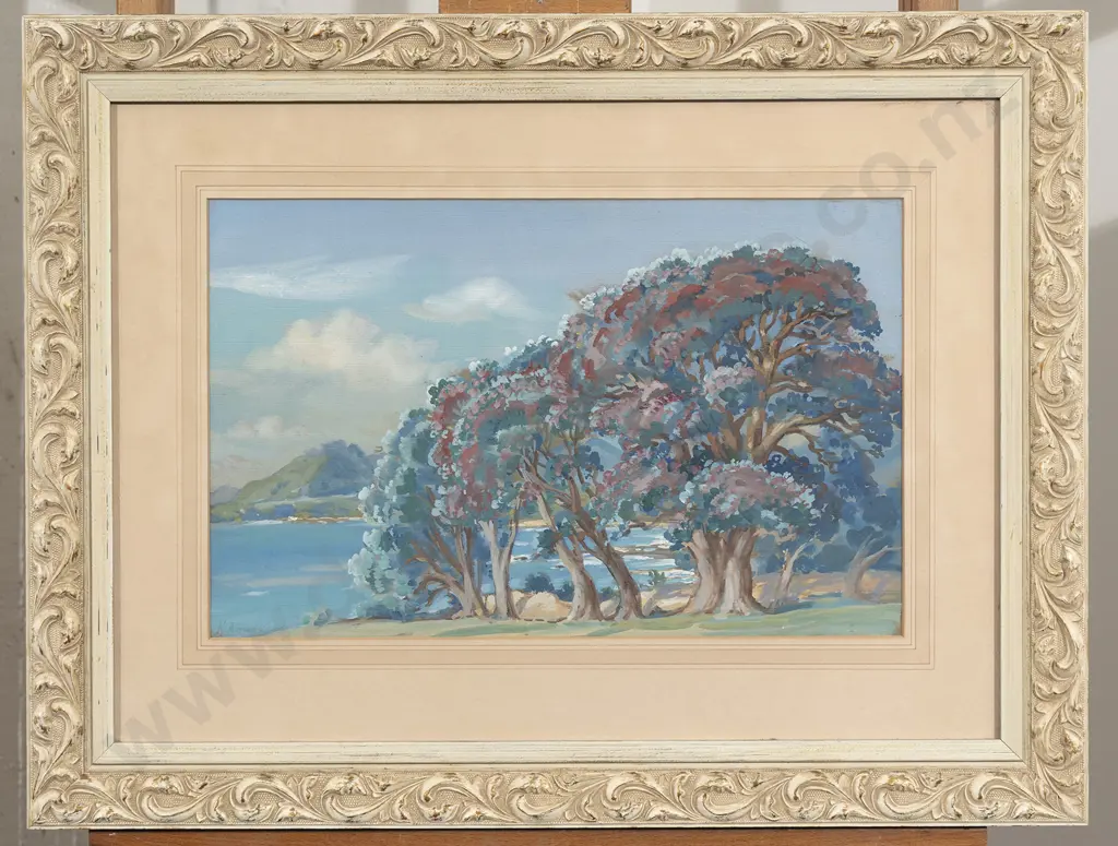 Kathleen Airini Vane (1891 - 1965) - Old Pah Near Te Kaha Image 1++