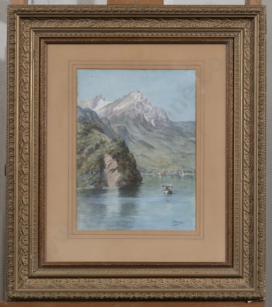 Charles Nathaniel Worsley (1862 - 1923) - Mount Palatus Lake Lucerne Image 1++