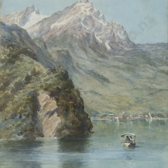 Charles Nathaniel Worsley (1862 - 1923) - Mount Palatus Lake Lucerne