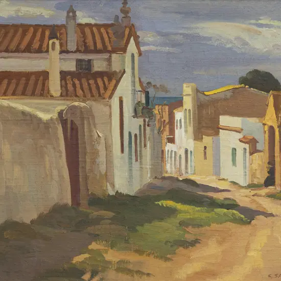 Cedric D. Savage (1901 - 1969) - Street in Sitges