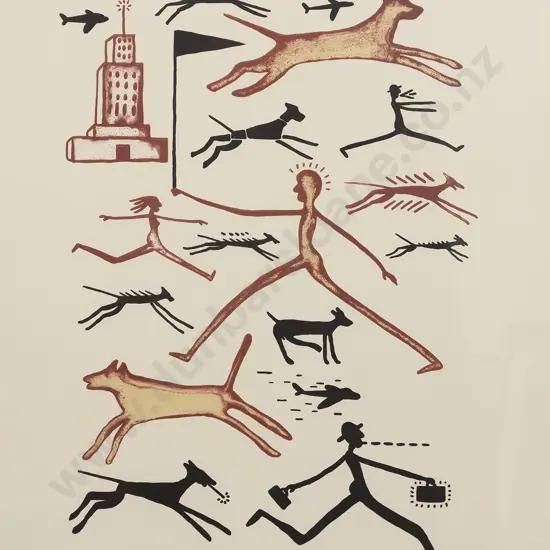 Richard Killeen (b 1946) - Running Dogs
