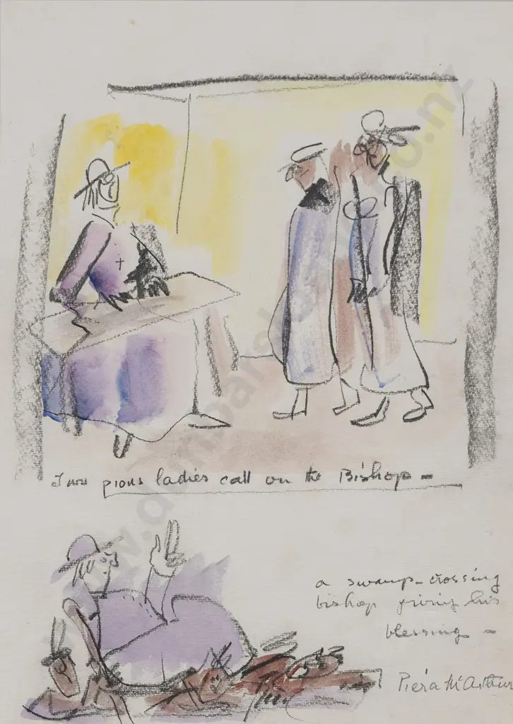 Piera McArthur (b.1929) - Bishop's Blessing Image 1++