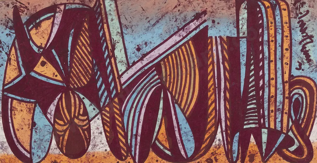 Philip Trusttum (b 1940) - Untitled Abstract Image 1++
