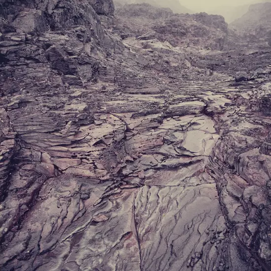 Brian Enting (1945 - 1995) - Pink Rock Tongariro National Park