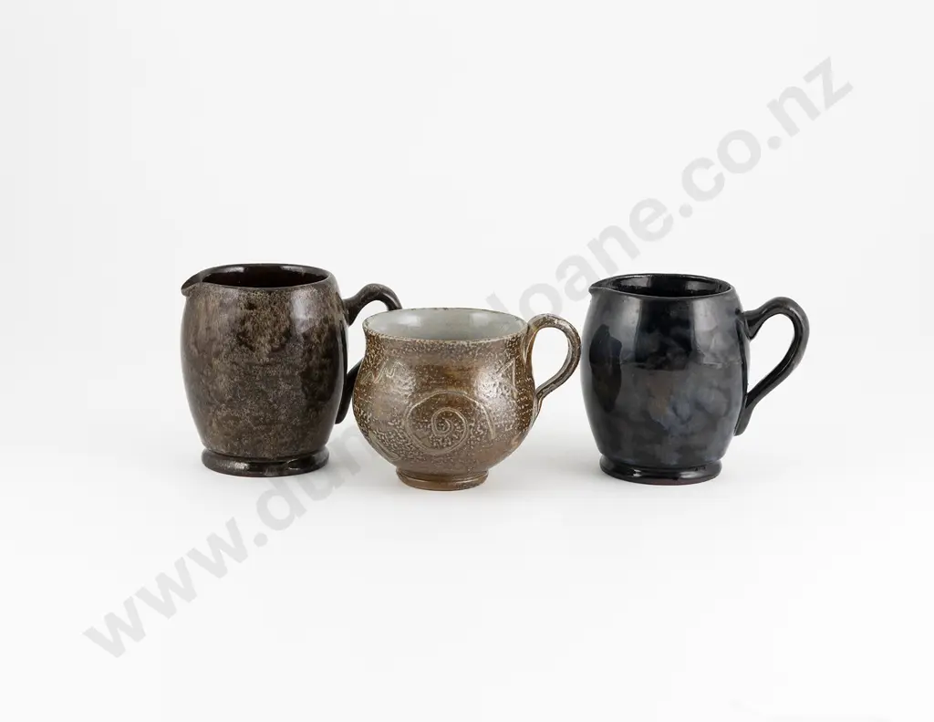 Two Unmarked NZ Potteries Jugs & Other Image 1++