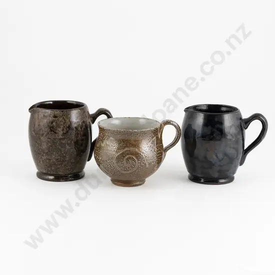 Two Unmarked NZ Potteries Jugs & Other