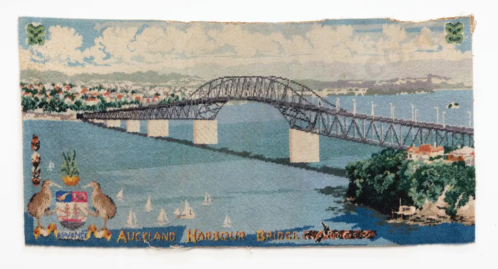 Feltex Souvenir Rug Auckland Harbour Bridge Image 1++
