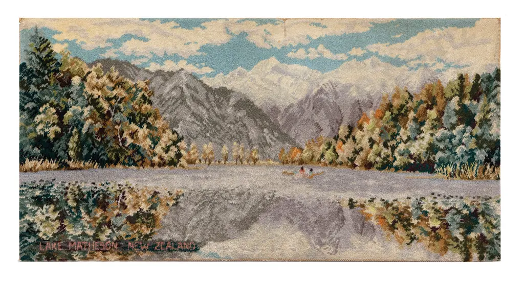 Feltex Souvenir Rug Lake Matheson Image 1++