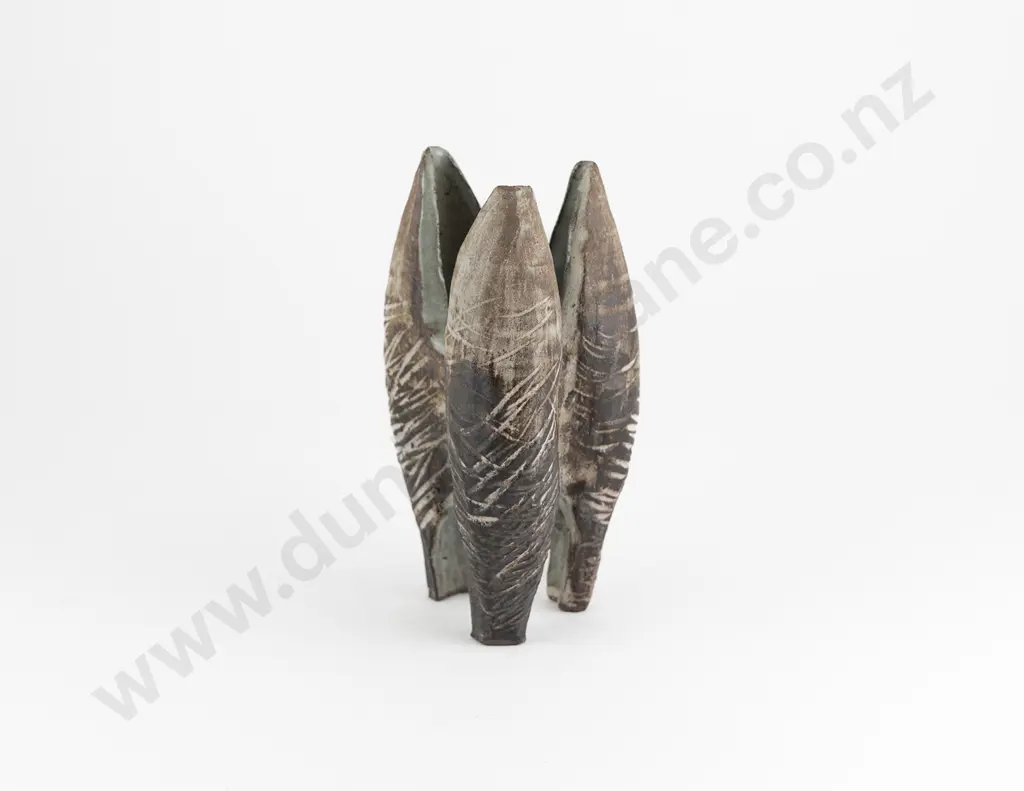 Unknown Potter Pod Form Vessel in the style of Hans Coper Image 1++