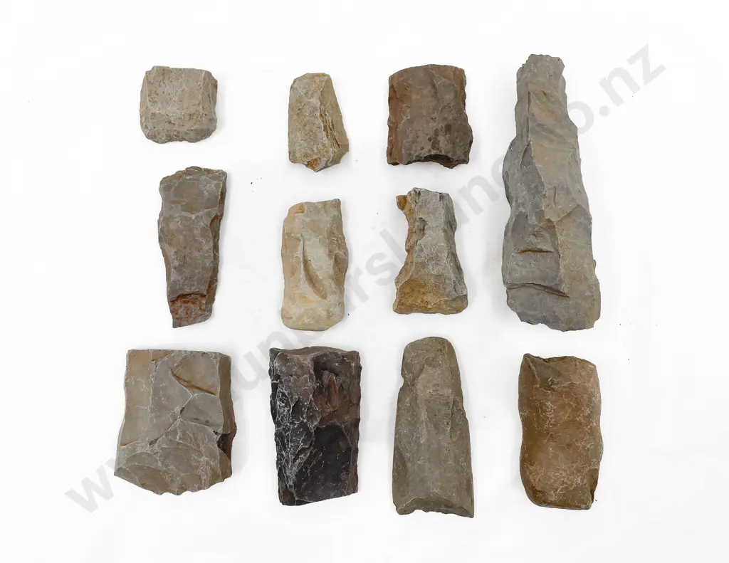Eleven Adze Fragments From The Pitcairn Islands Image 1++