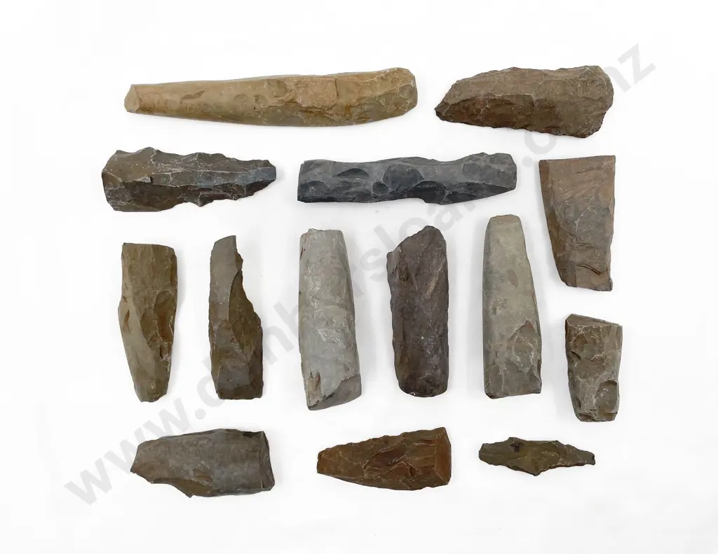 Thirteen Adze Fragments From The Pitcairn Islands Image 1++
