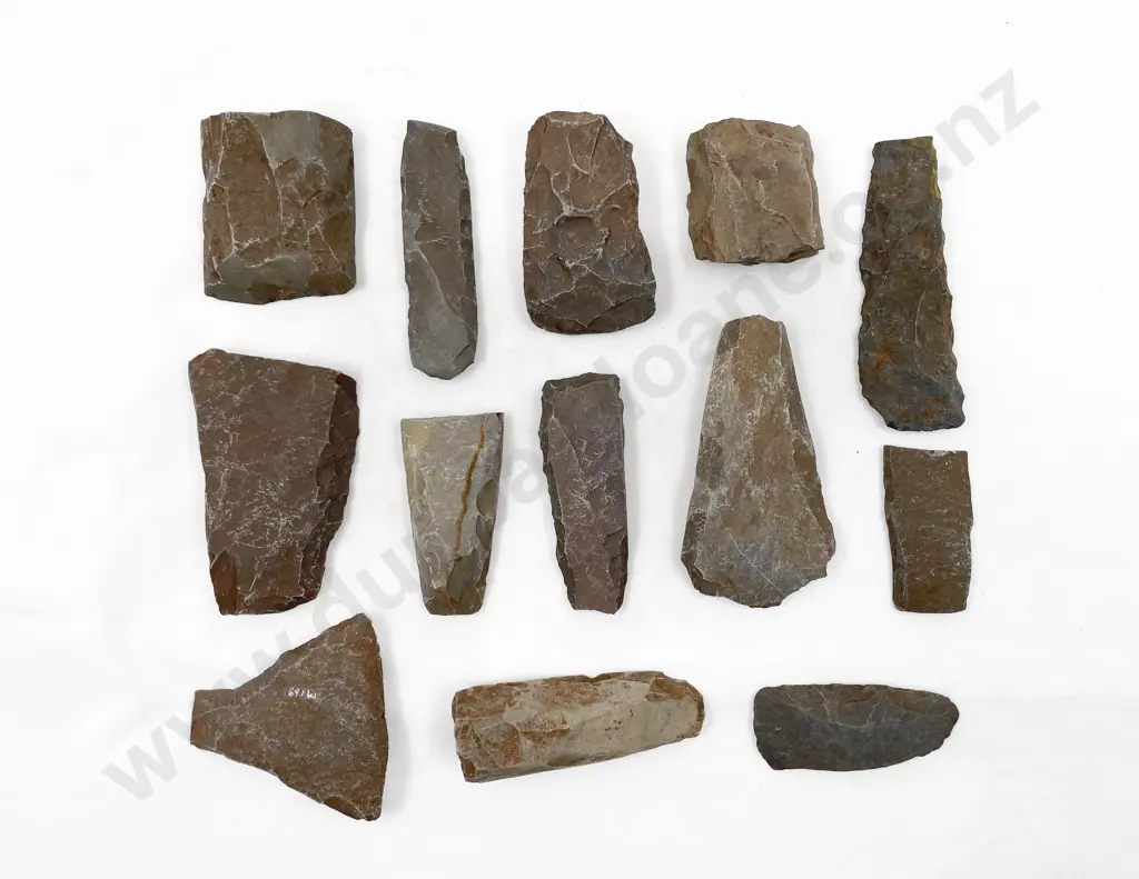 Thirteen Adze Fragments From The Pitcairn Islands Image 1++