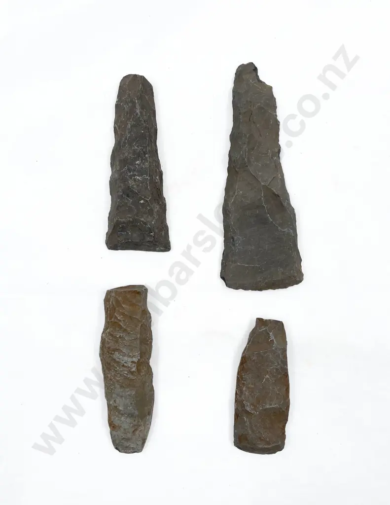 Four Adze Roughouts From The Pitcairn Islands Image 1++