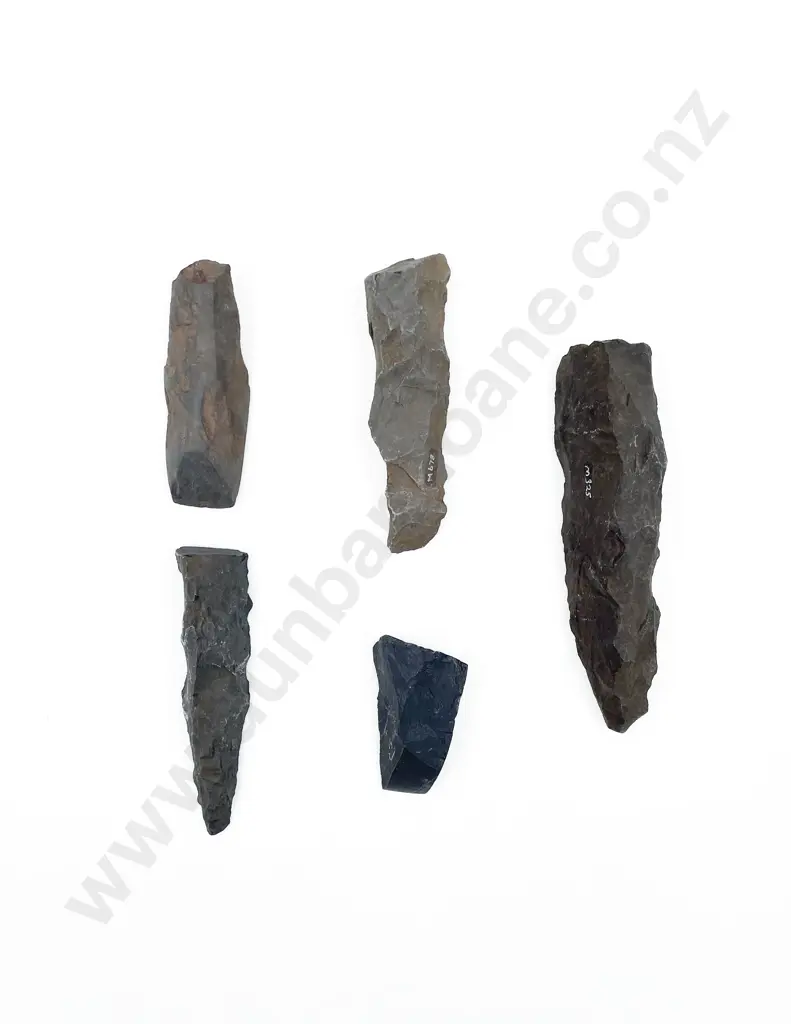 Four Roughouts With Adze From The Pitcairn Islands Image 1++
