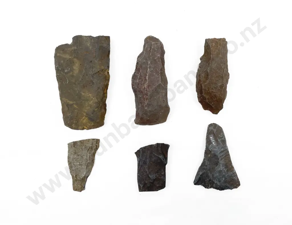 Six Adze Roughout Fragments From The Pitcairn Islands Image 1++