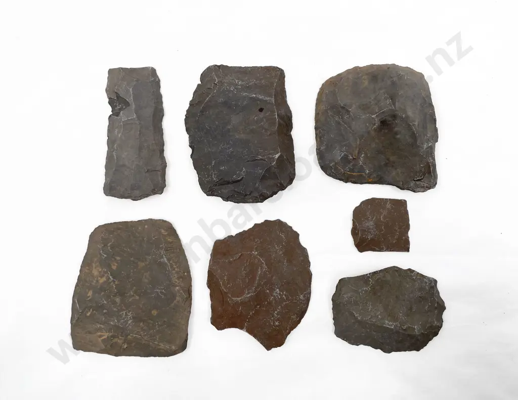 Four Roughout Fragments With Three Smaller From The Pitcairn Islands Image 1++