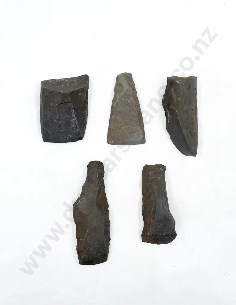 Five Small Adze Roughouts From The Pitcairn Islands Image 1++