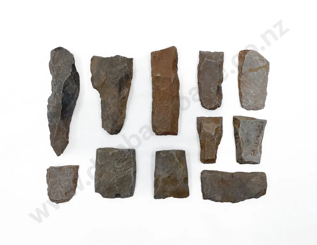 Eleven Adze Roughouts From The Pitcairn Islands Image 1++